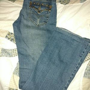 Bubblegum flare jeans